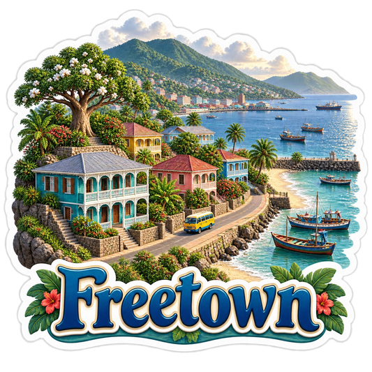 Freetown Green Hills Atlantic Harbor Sticker Decal
