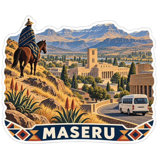 Maseru Maloti Highlands Sandstone Sticker Decal