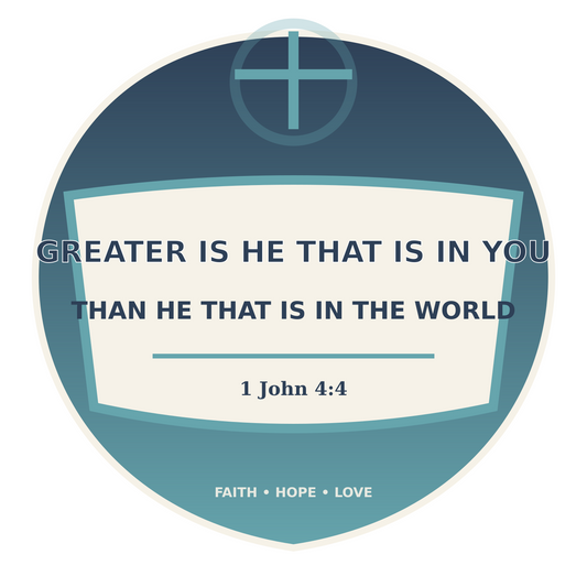 Greater Is He Sticker Decal