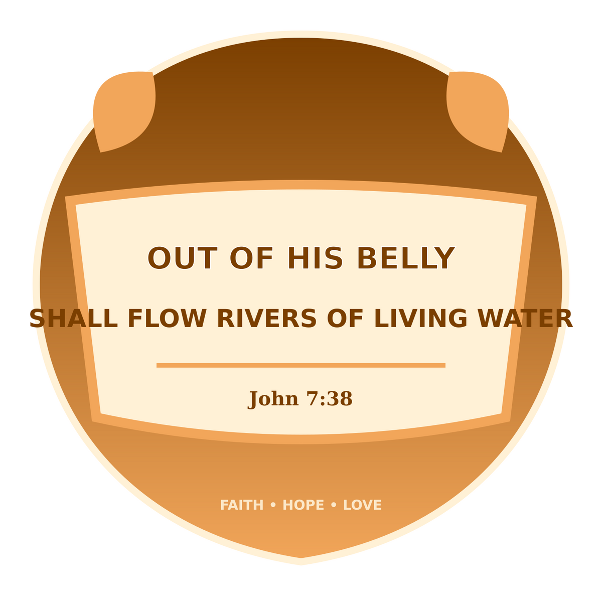 Living Water Sticker Decal