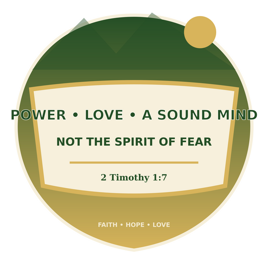 Power Love Sound Mind Sticker Decal