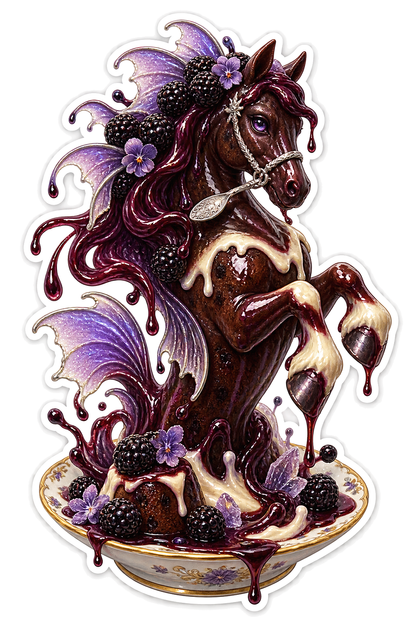 Plum Pudding Kelpie Sticker Decal