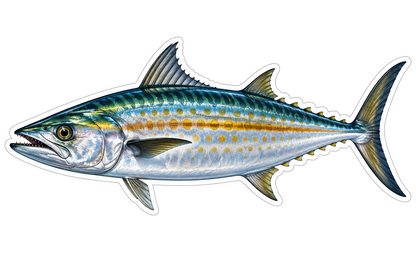 Cero Mackerel Isometric 3D Boat Sticker Decal