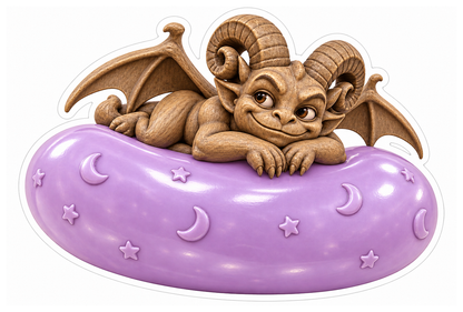 Walnut Gargoyle Lilac Jellybean Sticker Decal