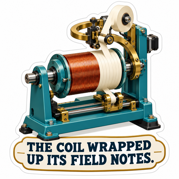 Teal Coil Machine Field Notes Quote Vinyl Decal Stickers