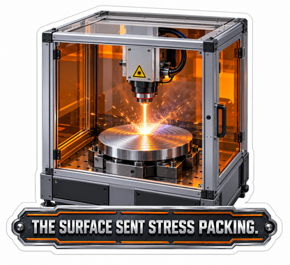 Orange Workshop Surface Stress Quote Vinyl Decal Stickers
