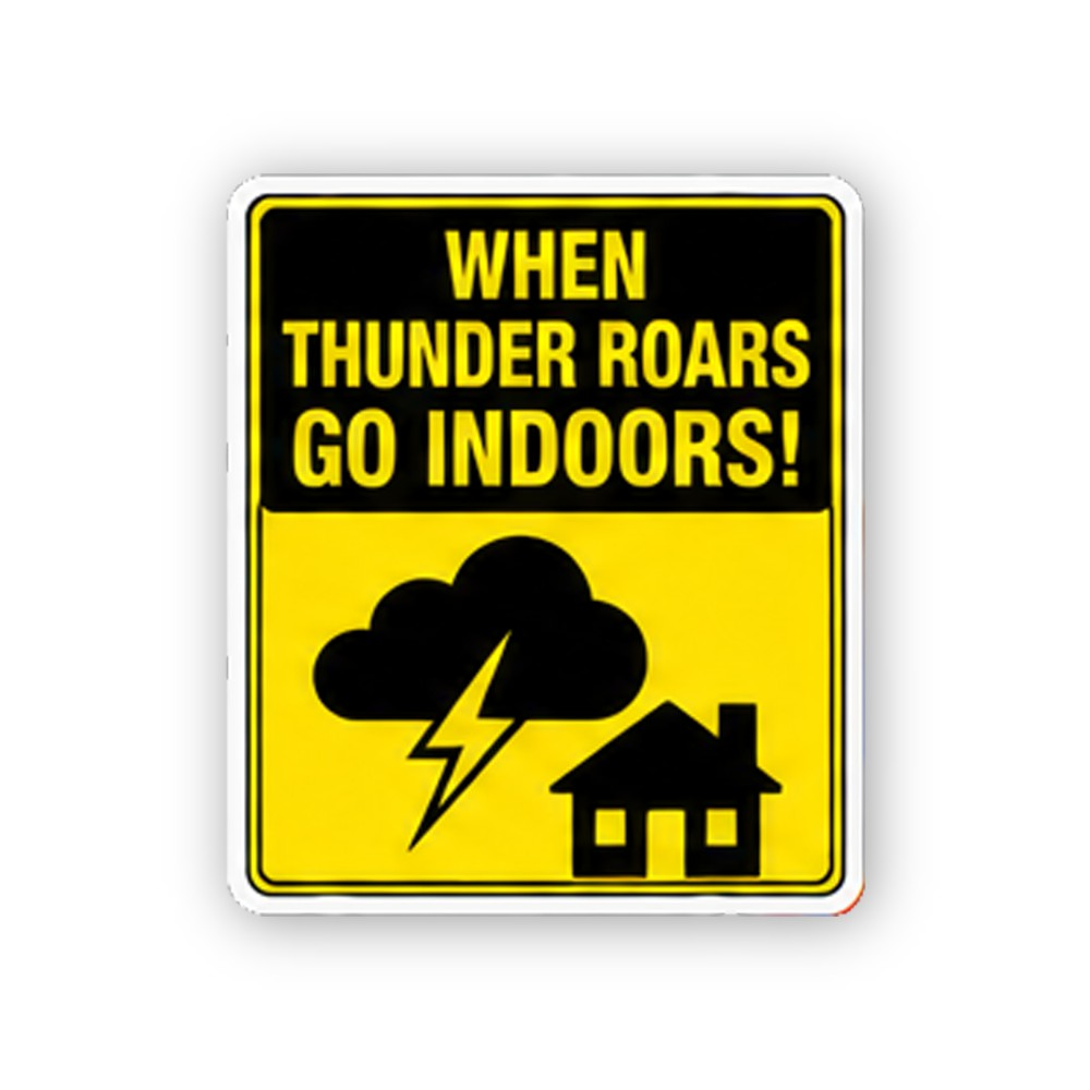 Yellow Thunder Cloud House Text Portrait Vinyl Decal Stickers