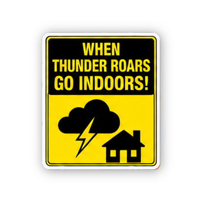 Yellow Thunder Cloud House Text Portrait Vinyl Decal Stickers