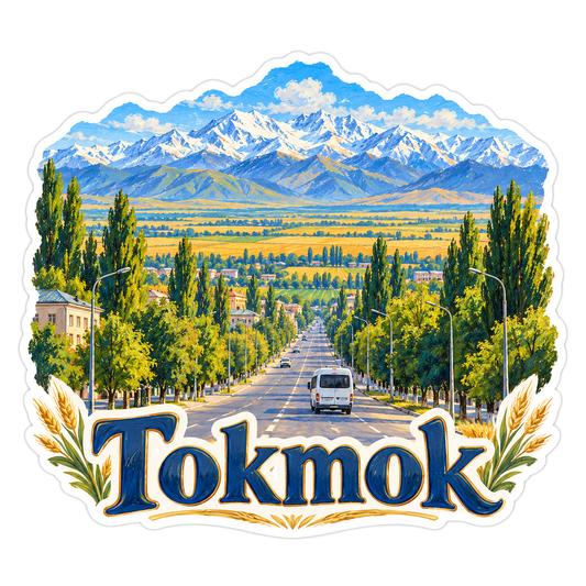 Tokmok Mountain Avenue Golden Fields Art Vinyl Decal Stickers