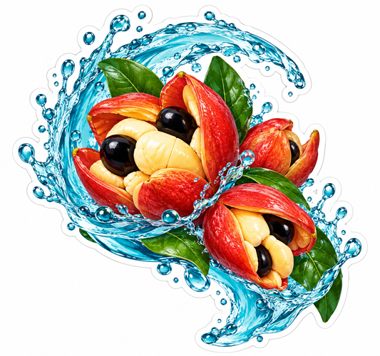 Ackee Fruit Water Splash Vinyl Decal Stickers