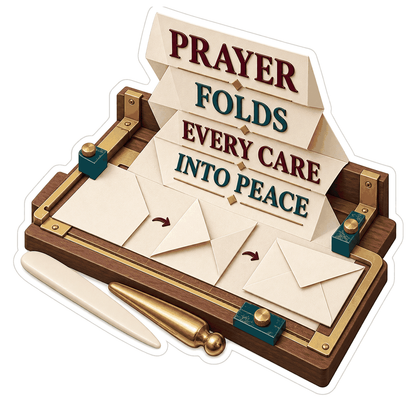 Folded Envelopes Prayer Quote Art Vinyl Decal Stickers