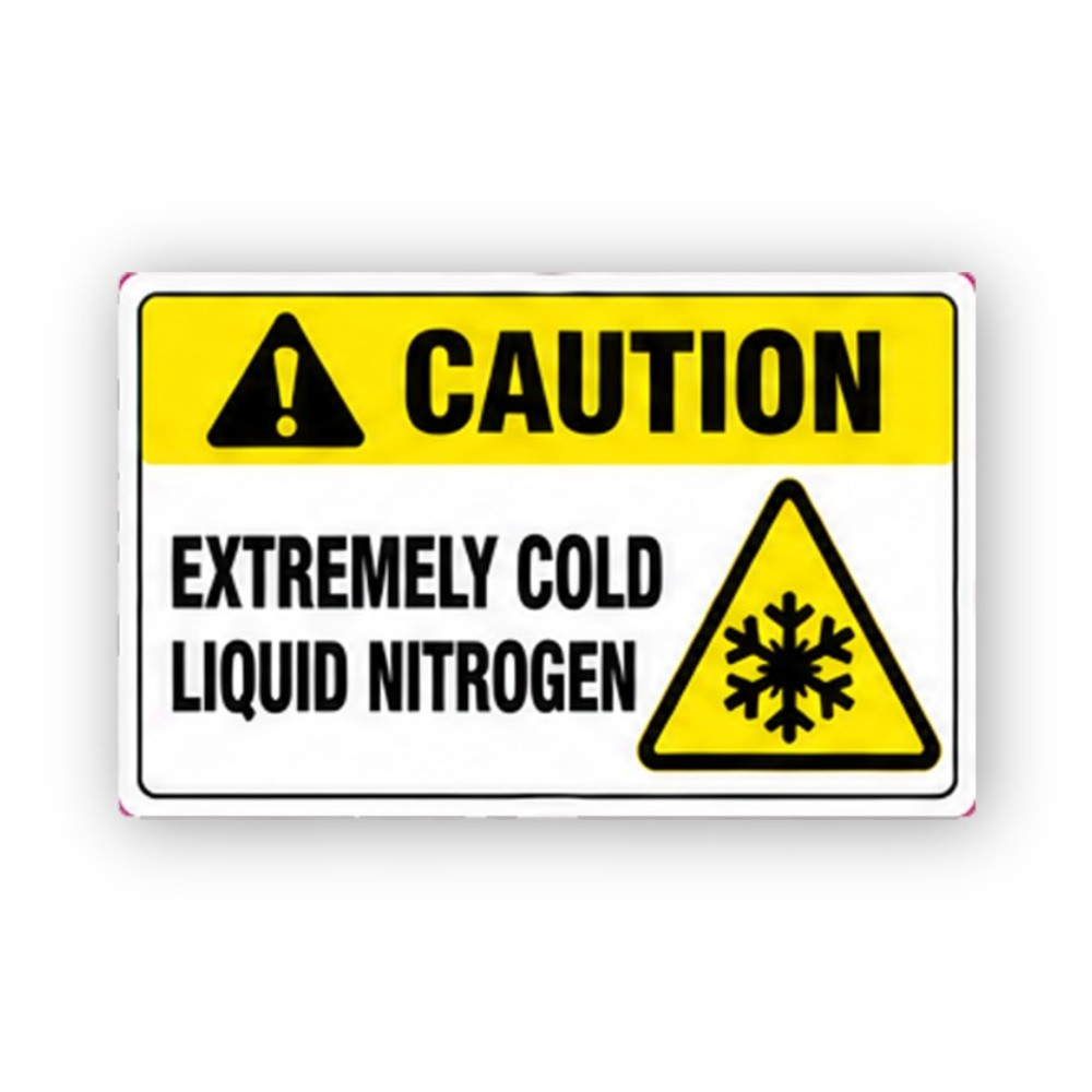 Yellow Nitrogen Snowflake Triangle Panel Vinyl Decal Stickers