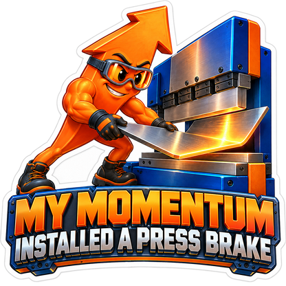 Orange Arrow Character at Blue Metal Press Vinyl Decal Stickers