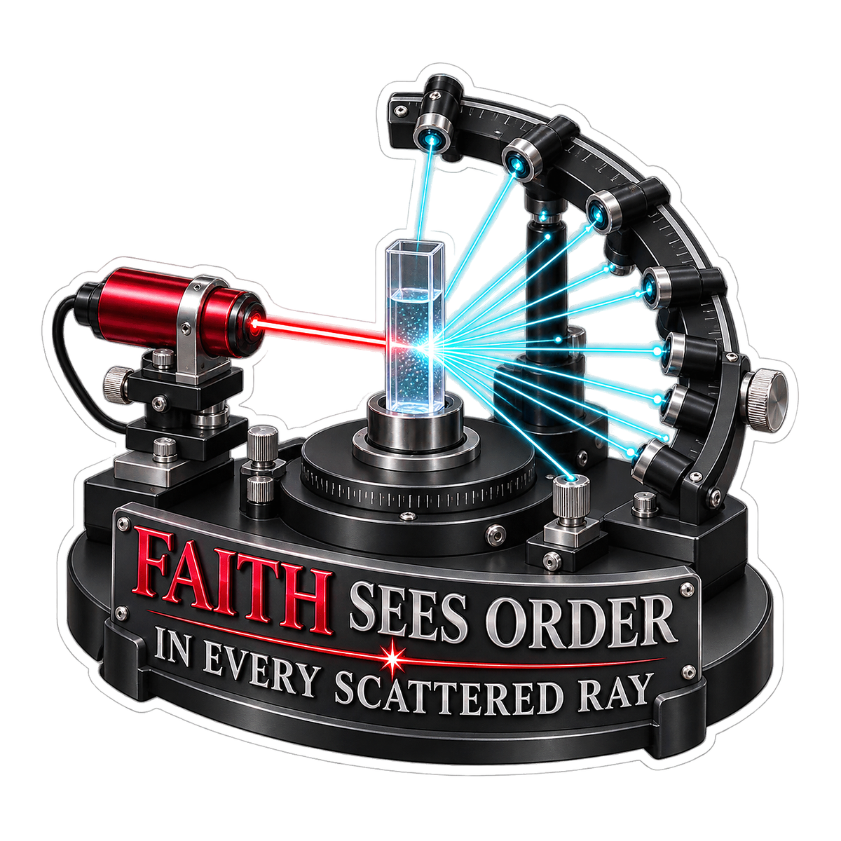 Radiating Blue Beams Faith Art Vinyl Decal Stickers