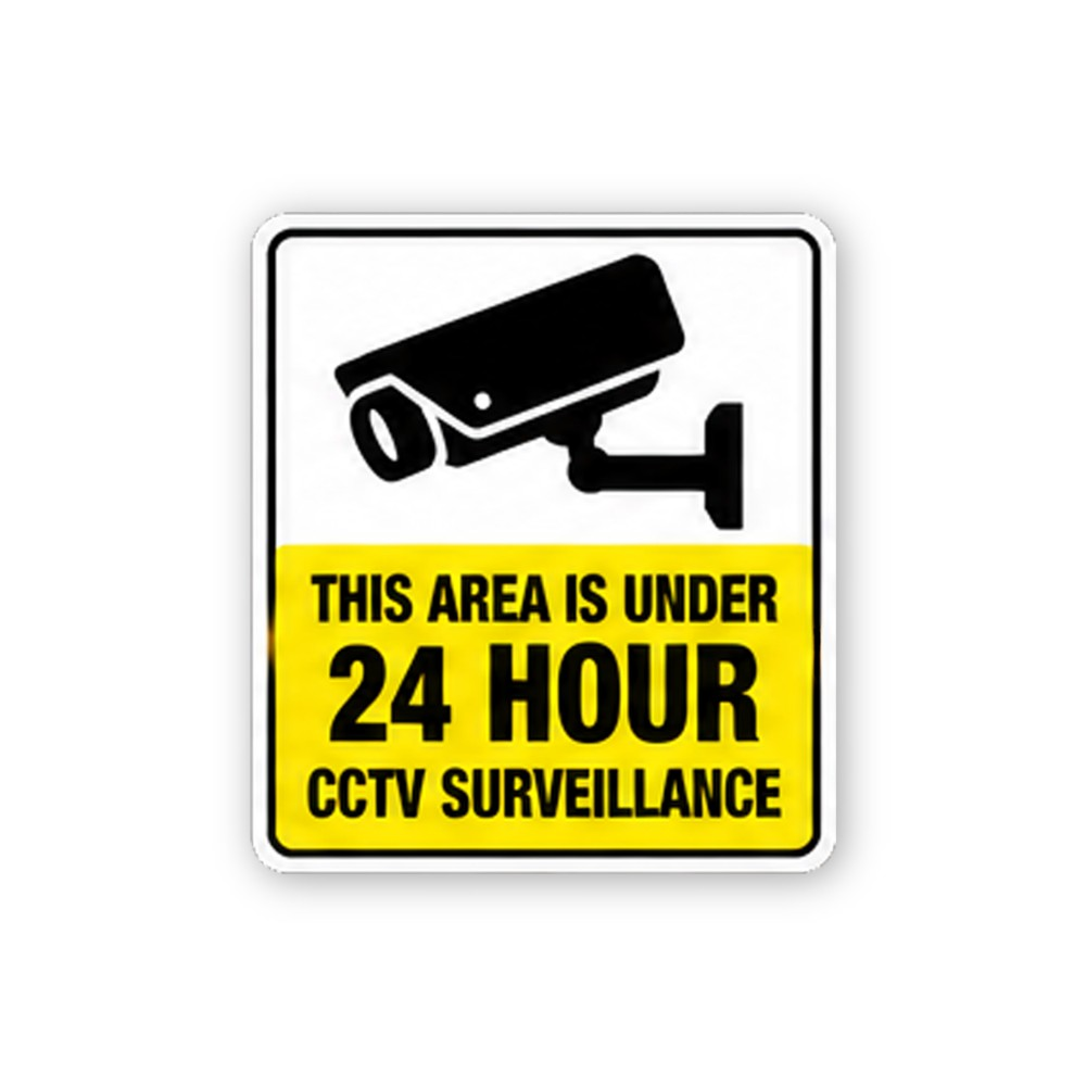 Black Camera Yellow Twenty Four Hour Portrait Vinyl Decal Stickers