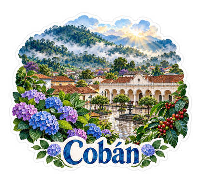 Coban Cloud Forest White Plaza Art Vinyl Decal Stickers