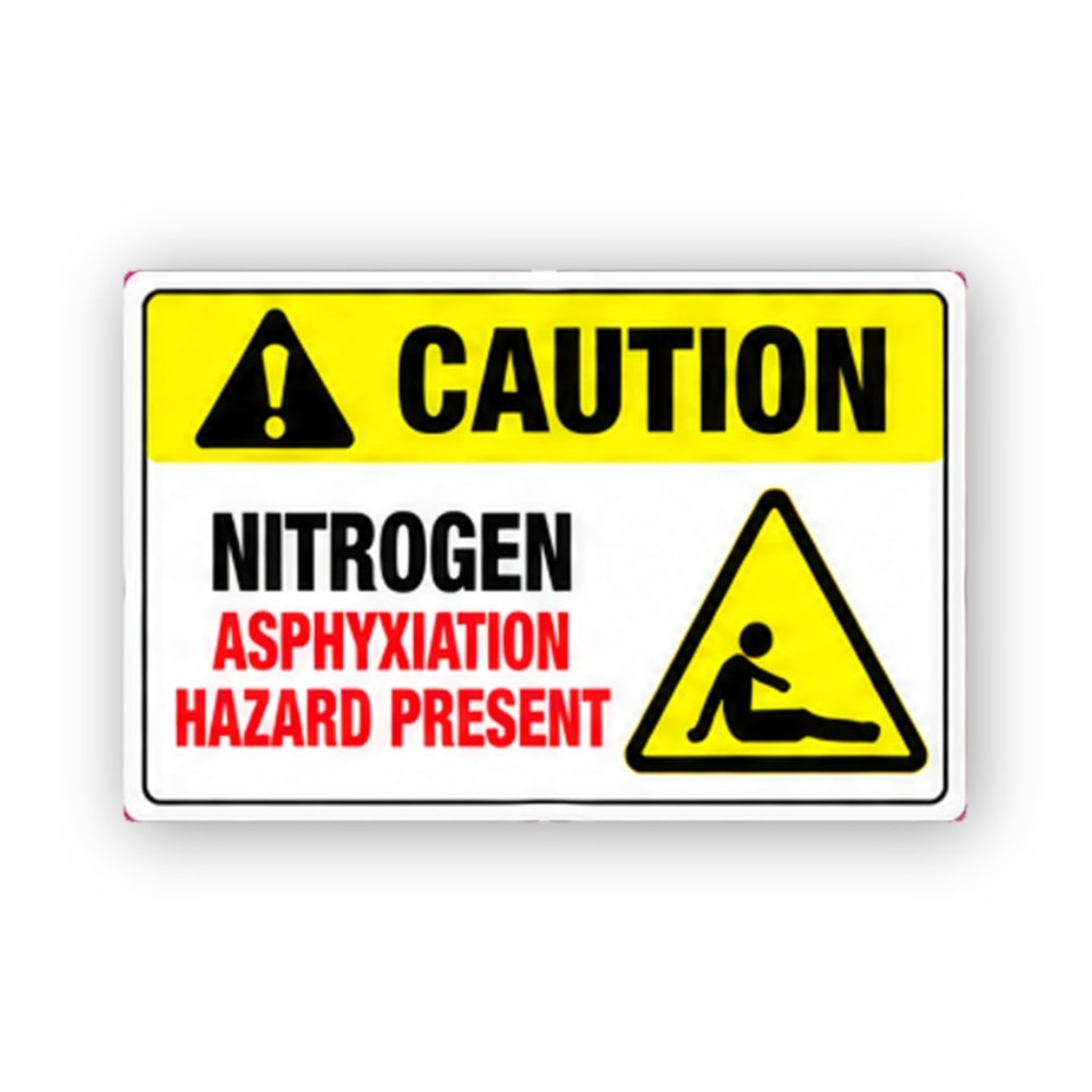 Yellow Nitrogen Seated Figure Panel Vinyl Decal Stickers