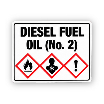 Black Diesel No Two Three Red Diamonds Panel Vinyl Decal Stickers