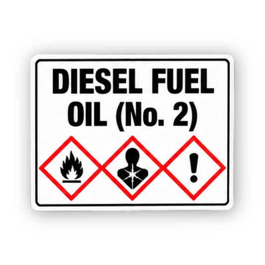 Black Diesel No Two Three Red Diamonds Panel Vinyl Decal Stickers