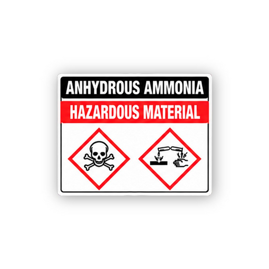 Black Ammonia Two Red Diamonds Panel Vinyl Decal Stickers