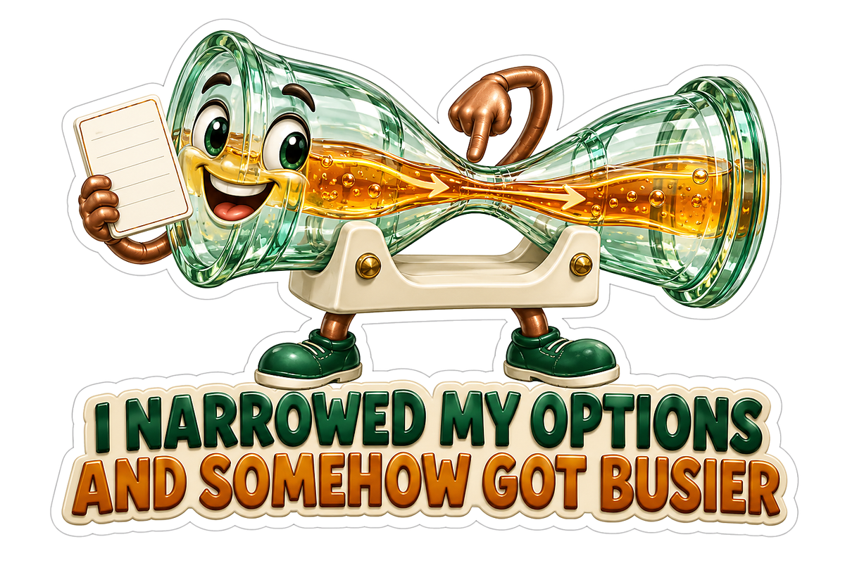 Green Glass Tube Character With Golden Stream Vinyl Decal Stickers