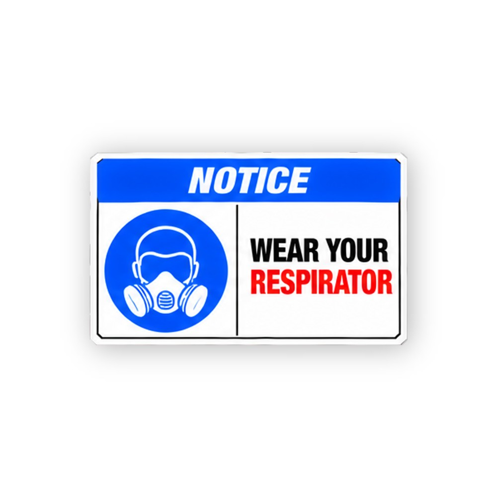 Blue Twin Filter Face Icon Notice Panel Vinyl Decal Stickers