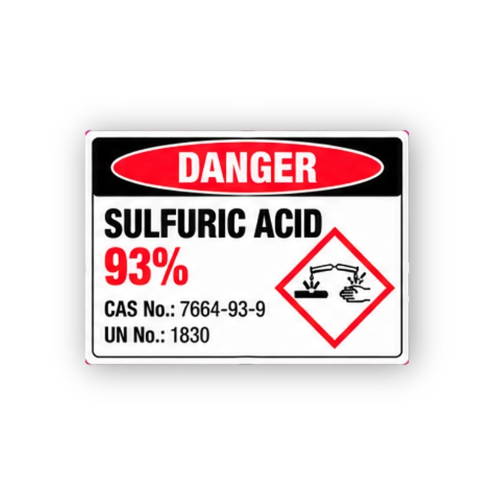 Red Acid Ninety Three Corrosive Panel Vinyl Decal Stickers