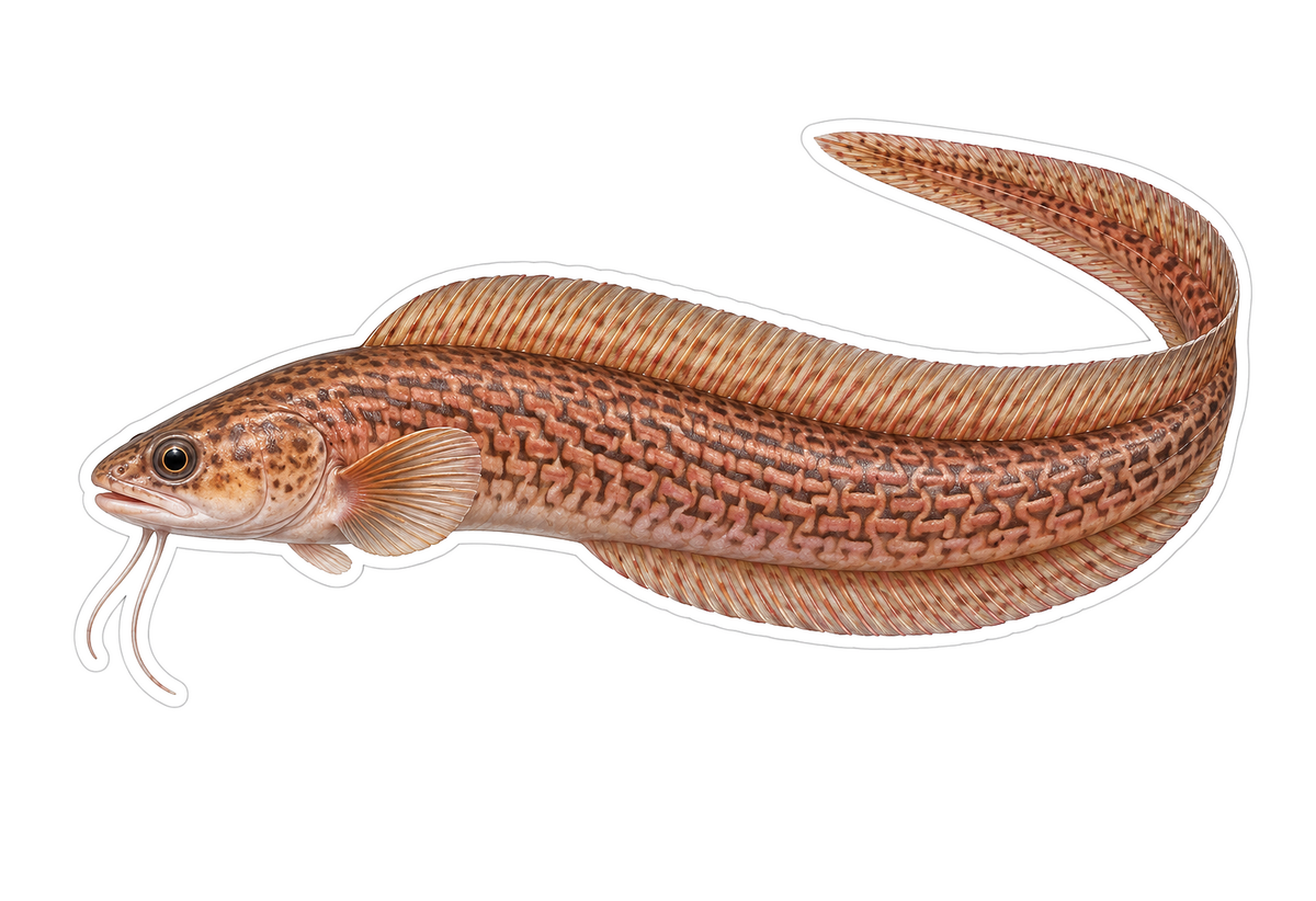 Basketweave Cusk Eel Art Vinyl Decal Stickers