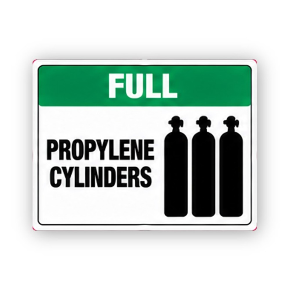 Green Full Propylene Cylinders Panel Vinyl Decal Stickers