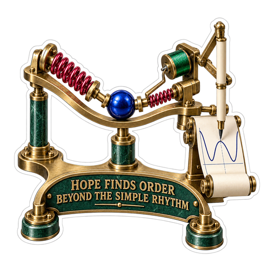 Hope Red Springs Blue Orb Graph Art Vinyl Decal Stickers