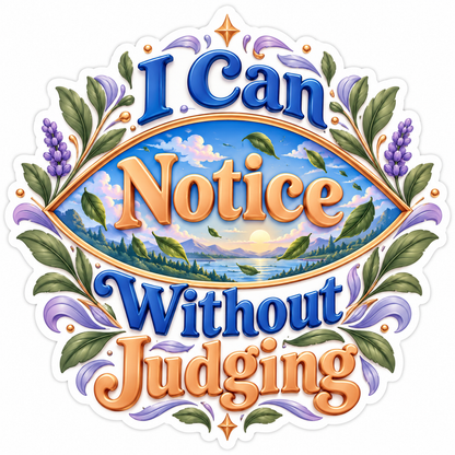 Landscape Eye and Notice Quote Vinyl Decal Stickers