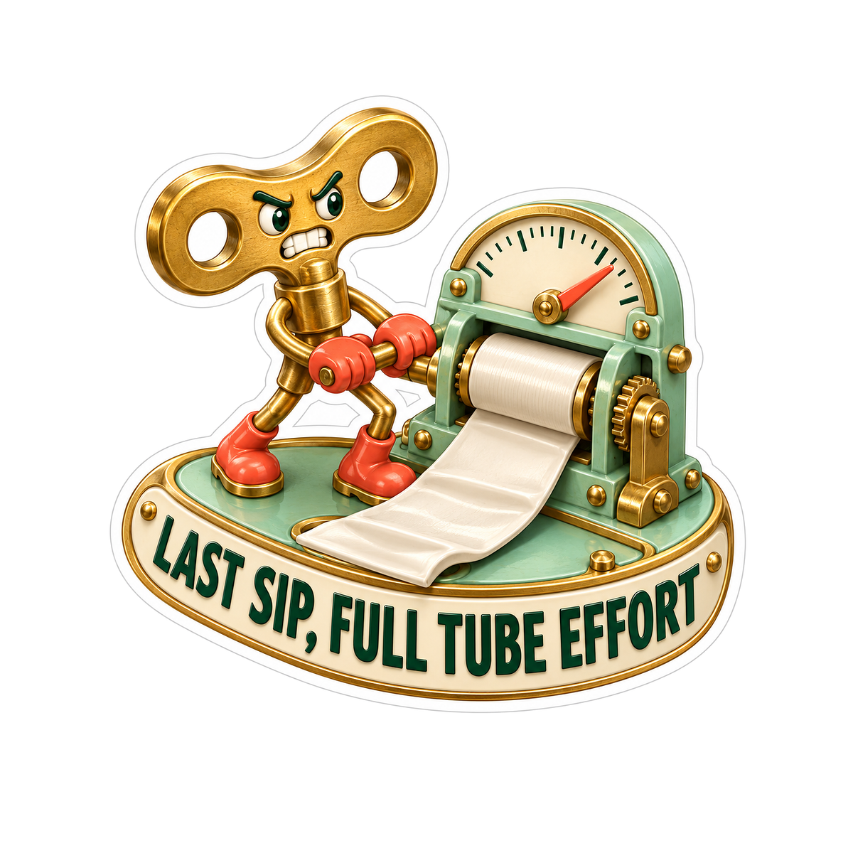 Brass Tube Rolling Key Meter Quote Art Vinyl Decal Stickers