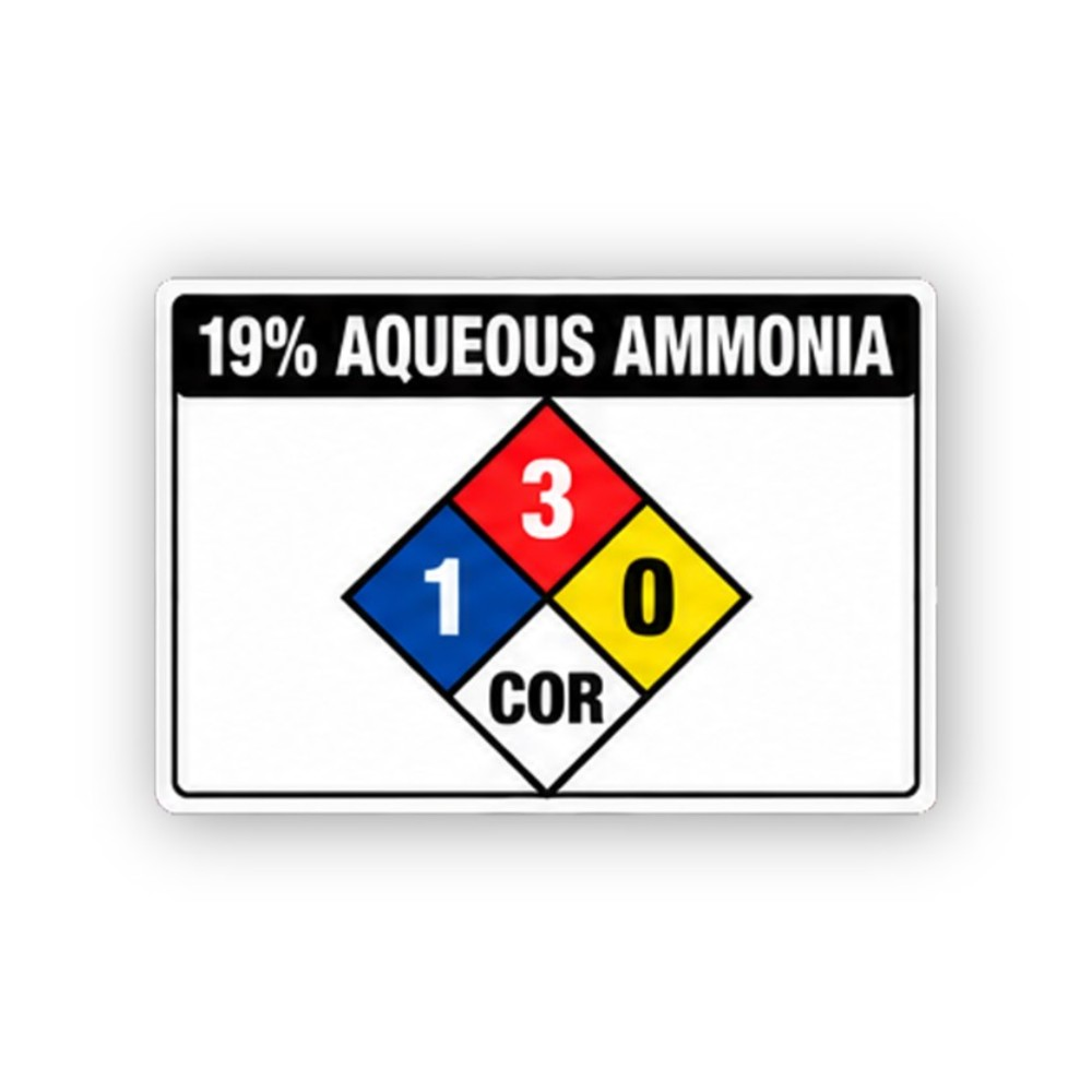 Black Ammonia 19 Percent Color Diamond Panel Vinyl Decal Stickers