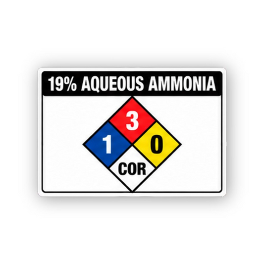 Black Ammonia 19 Percent Color Diamond Panel Vinyl Decal Stickers