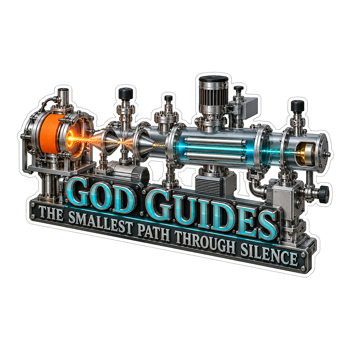 Silver Beam Apparatus God Quote Art Vinyl Decal Stickers