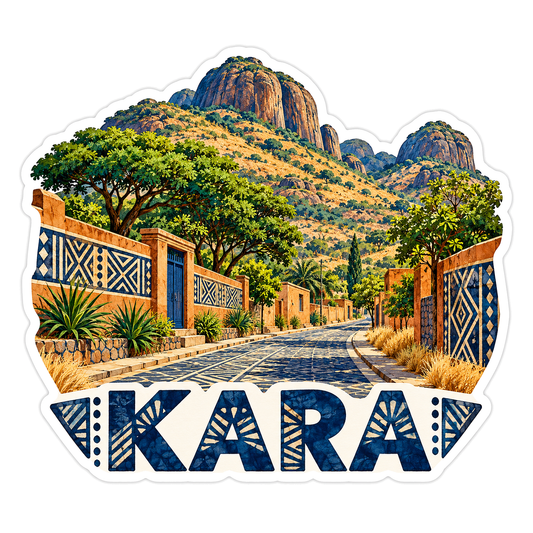 Kara Mountain Avenue Patterned Walls Art Vinyl Decal Stickers