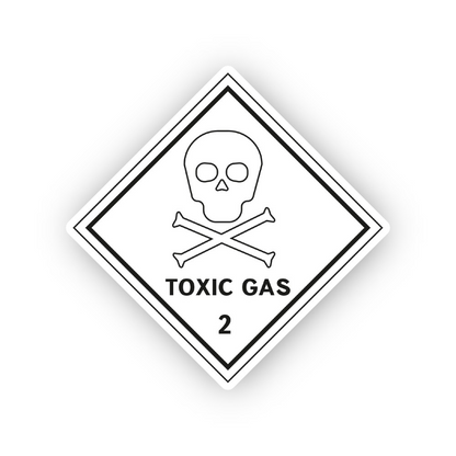 White Outline Skull Gas Two Diamond Vinyl Decal Stickers