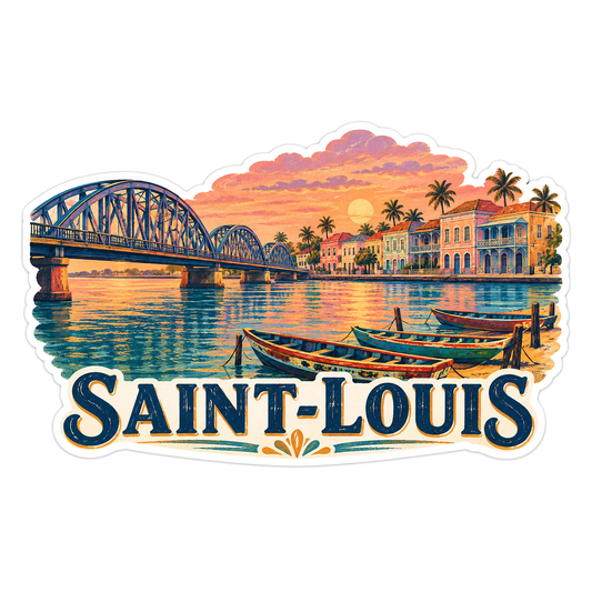 Saint Louis River Bridge Travel Art Vinyl Decal Stickers