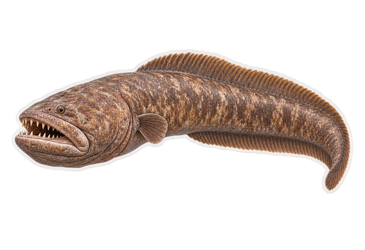 Giant Wrymouth Art Vinyl Decal Stickers