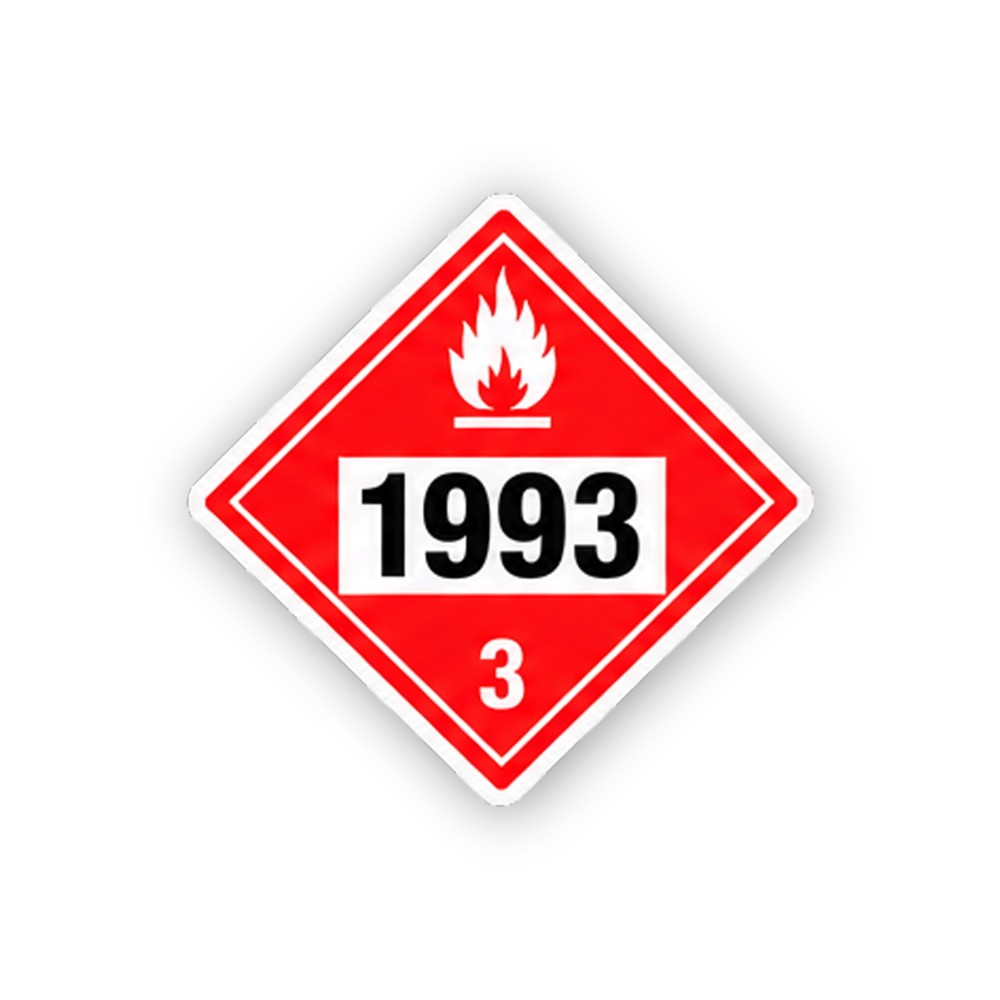 Red White Flame 1993 Three Diamond Vinyl Decal Stickers