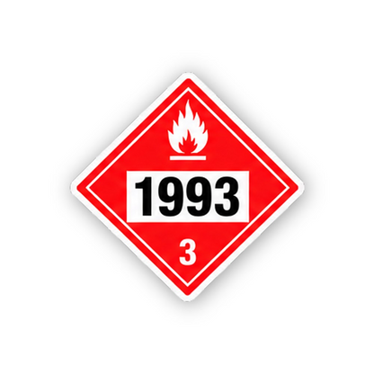 Red White Flame 1993 Three Diamond Vinyl Decal Stickers