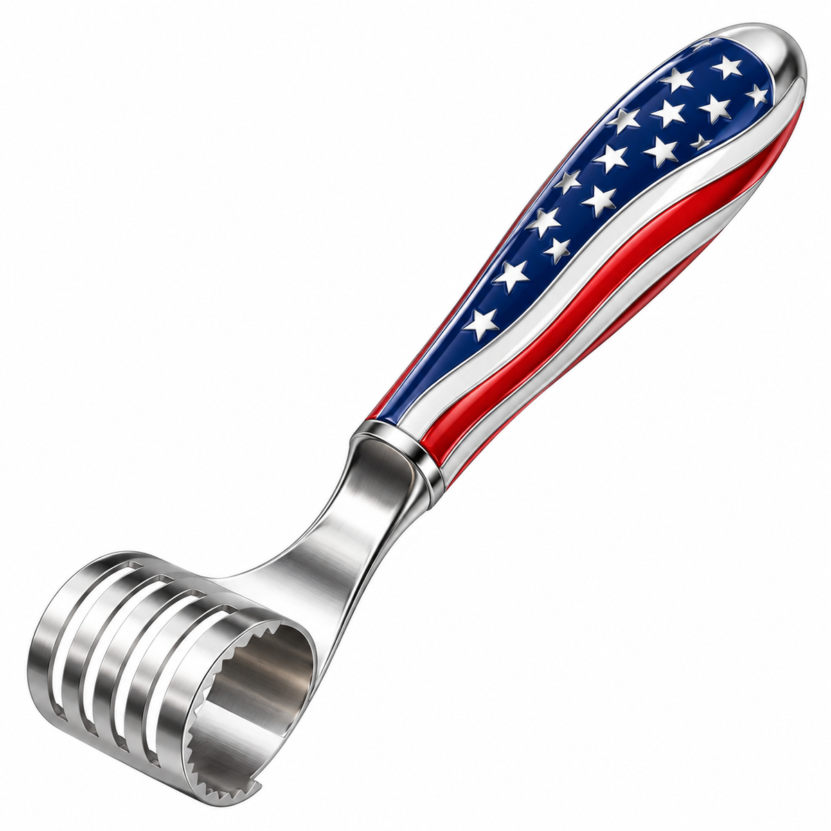 Silver Ridged Ring Tool with Starry Handle Vinyl Decal Stickers