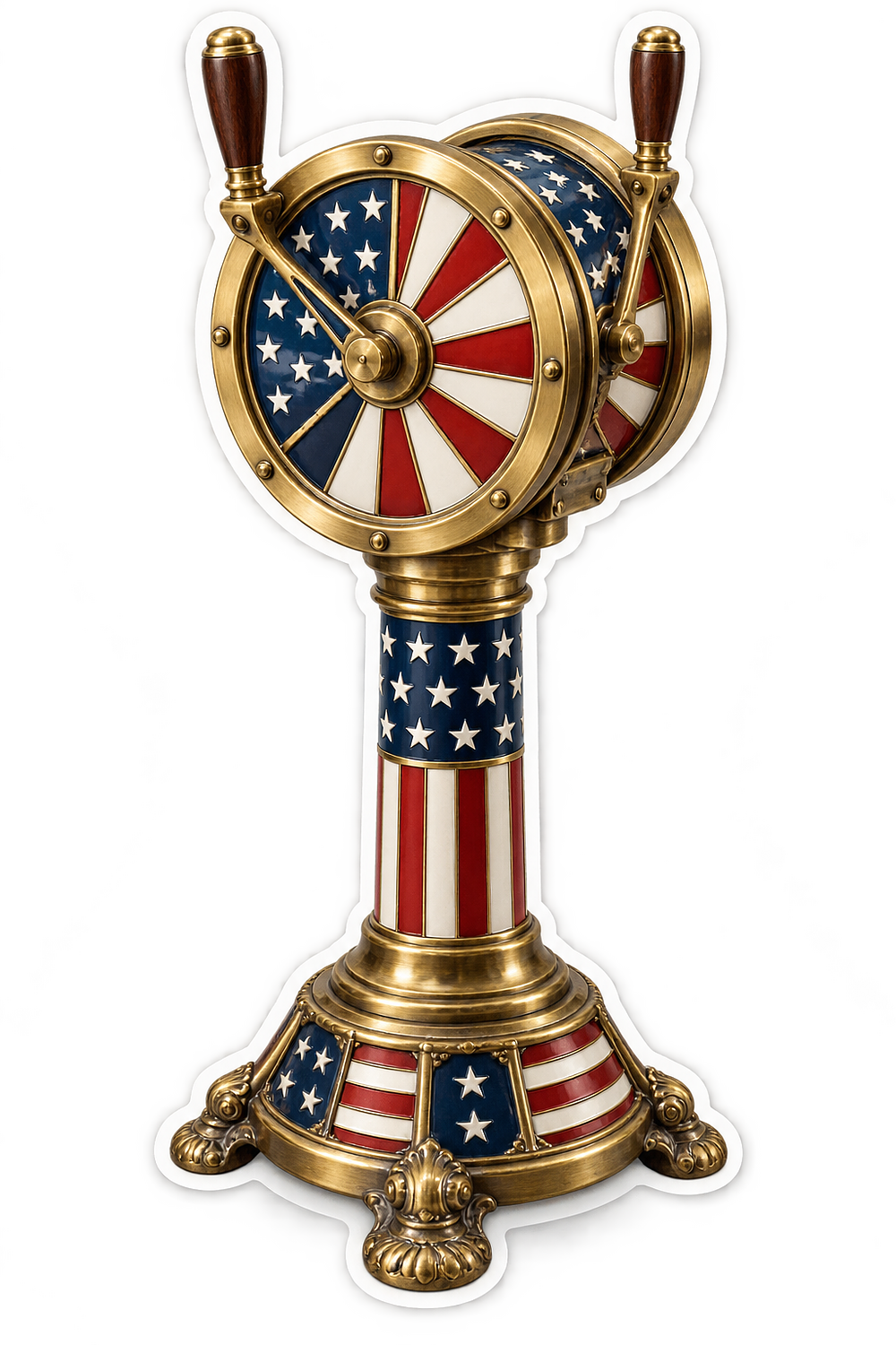 US Flag Ship Telegraph Art Vinyl Decal Stickers