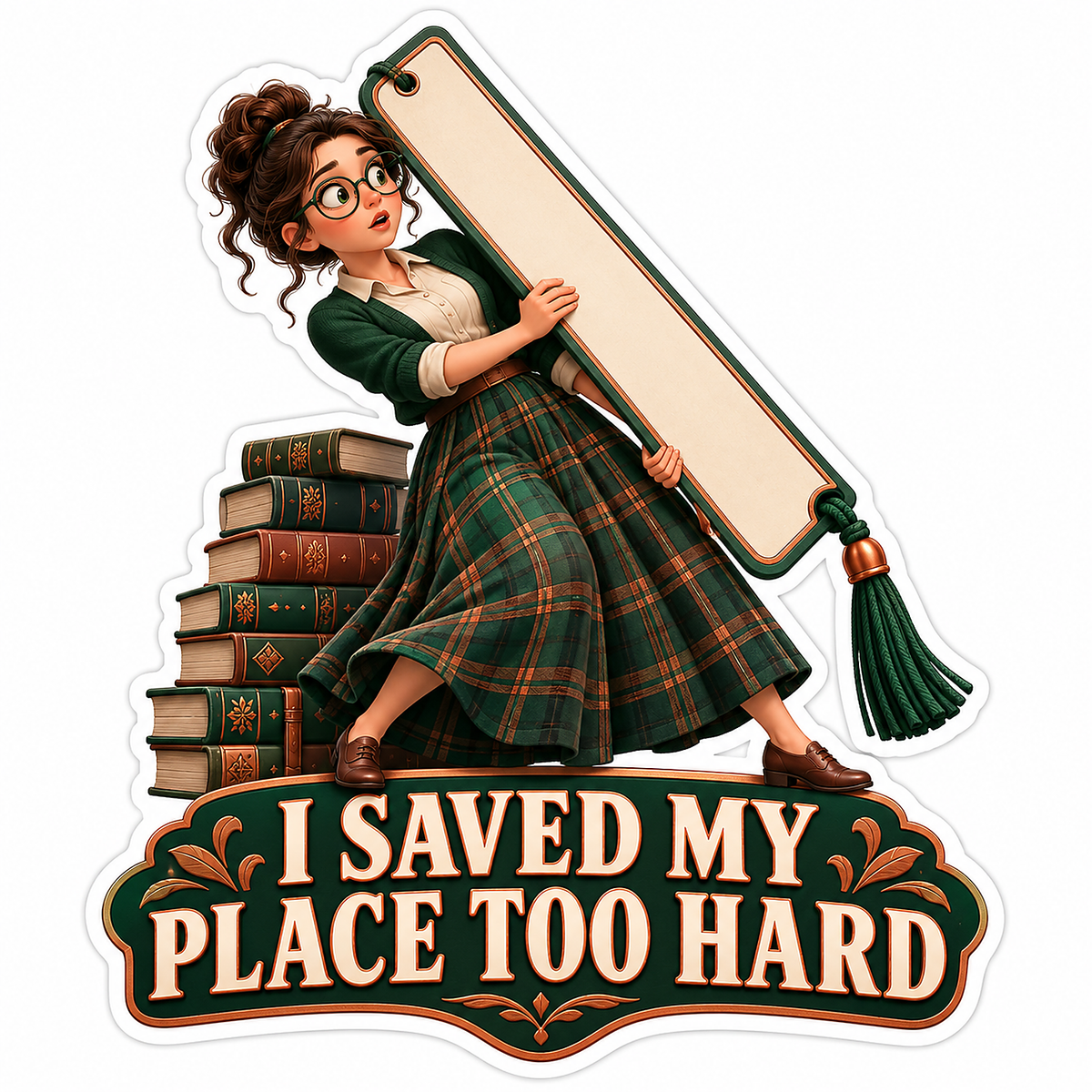Woman Giant Bookmark Books Quote Vinyl Decal Stickers