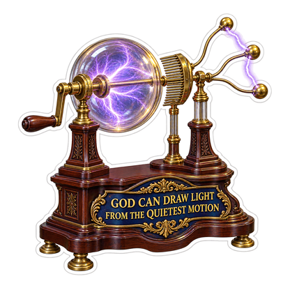 Faith Purple Sphere Hand Crank Art Vinyl Decal Stickers
