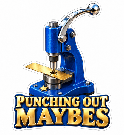 Blue Punching Out Maybes Tool Art Vinyl Decal Stickers