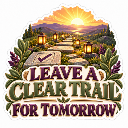 Lantern Path Clear Trail Tomorrow Vinyl Decal Stickers