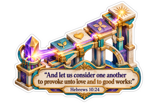 Crystal Path Good Works Bible Verse Art Vinyl Decal Stickers