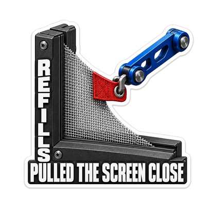 Black Window Screen Pull Refills Quote Art Vinyl Decal Stickers