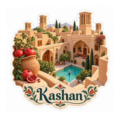 Kashan Wind Tower Courtyard Art Vinyl Decal Stickers